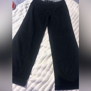 a.n.a Black Wide Leg Trousers
